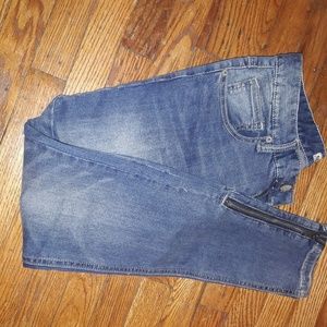 Free People zipper denim
